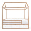 Modern Kids Furniture Domo Zen Bed with Drawers and Rails - nicoandyeye.com