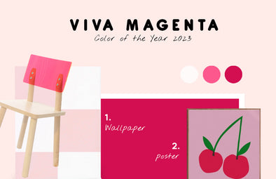 Viva Magenta Kids Room Moodboard