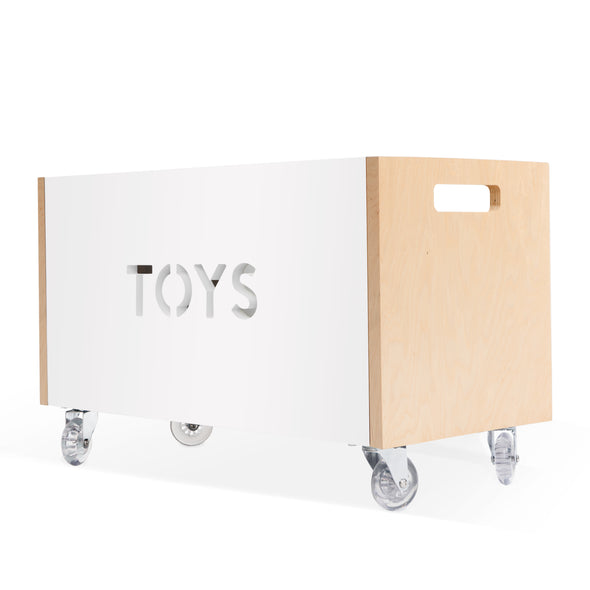 Modern kids furniture toy box chest on caster